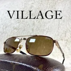 美品　VILLAGE　SABRE　サングラス　ツーブリッジ　ブラウンレンズのサムネイル