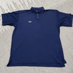 UNDER ARMOUR ネイビー ポロシャツ LG
