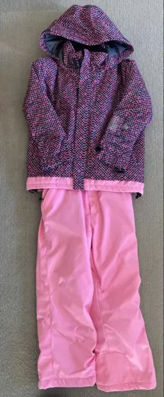 120cm(サイズ調整可)スキーウェア**左腕リフト券入れ付き