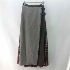 KBF KC77-25M040 チェック切替ラップスカート ONE レディースのサムネイル