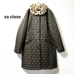 so close★キルティングコート