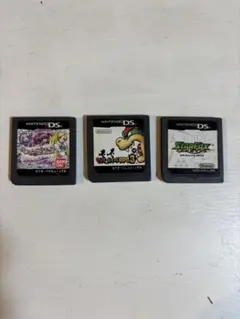 【ジャンク品】DSソフト3本まとめ売りマリオ他動作未確認