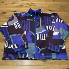 80s 90s adidas ヴィンテージ総柄ジャケット　アディダス　ブルゾン