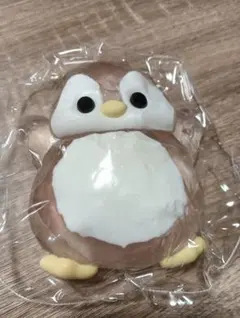 【訳あり】クリア　ペンギン　偏光パール　海外スクイーズ　kikisquishy