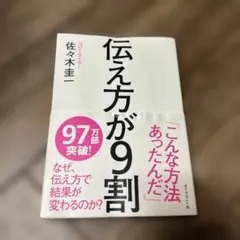 お値下げしました。最安値に挑戦　伝え方が9割　定価1400円