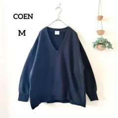 コーエン トレーナー スウェット Vネック M 裾スリット ゆったり