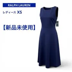新品未使用 ラルフローレン ノースリーブ ドレス ワンピース ネイビー　4326のサムネイル