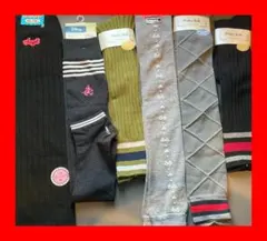 6組ソックス　靴下　セット　女児向け　キッズ　ハイソックス　ロングソックス