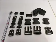 ブラックプラスチックバックルセット