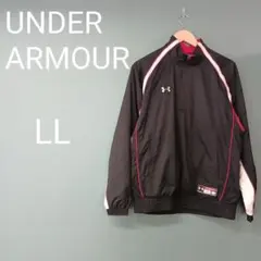 ♡アンダーアーマー♡ メンズ LL ウインドブレーカー 黒 レッド大きいサイズのサムネイル
