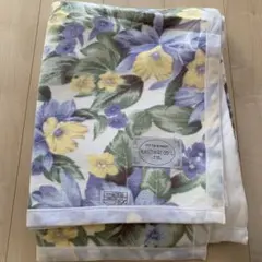 難あり　MASTER COT 花柄 コットンブランケット