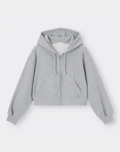 美品‼️クロップドスウェットフルジップパーカ