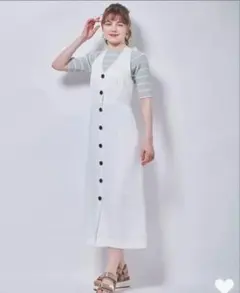 新品タグ付き　31 sons de mode ラインホルターネックジャンスカ