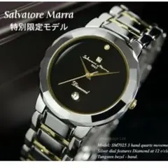 サルバトレーマーラSM-7025メンズ腕時計クオーツ リューズ18K - メルカリ