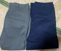 カーキ ネイビー チノパン 2本セット