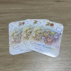 ディズニー ダッフィーフレンズシール 3枚