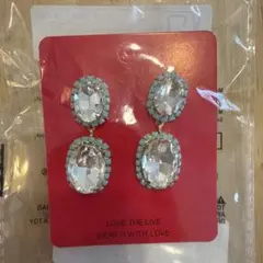 クリスタルターコイズドロップピアス