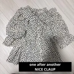 one after another NICE CLAUP フリルブラウス 長袖のサムネイル