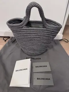 極美品&正規品 バレンシアガ イビザ スモールバッグ　グレー BALENCIAGA】バレンシアガ『イビザ スモール ストラップ付