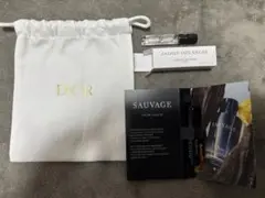 【新品】Diorソヴァージュ＋ジャスミンデザンジュサンプル 巾着ポーチ付き