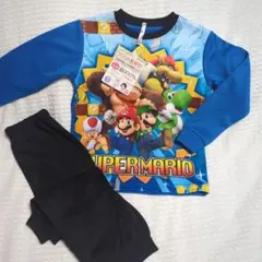 新品☆スーパーマリオ　光る　パジャマ　長袖　120cm