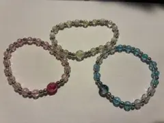 カラフルビーズブレスレット3本セット