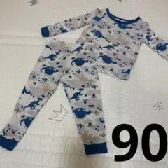 恐竜プリントパジャマセット　90