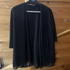 INGNI 《イング》美品 ブラック シフォン カーディガン 7分袖