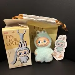 PIN FOR LOVE POPMART ラブブ イニシャル I LABUBU