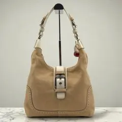 美品】クロエ レクサ 2way ショルダーバッグ スエード グレージュ 