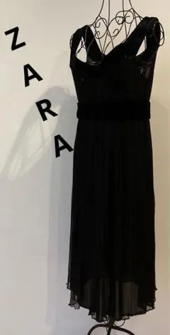 ZARA ザラ ワンピース フォーマルドレス オーガンジー風