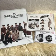 Snow Man 目黒蓮1周年記念 缶バッジ&ステッカークリアファイルセット