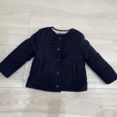 COMME CA ISM ネイビー中綿コート リバーシブル 110