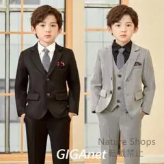 新品未使用】子供服（グレーの５点セット140）
