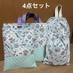 No.583 レッスンバック　3点セット キルティング　ユニコーン