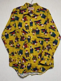 MIKI HOUSE MEN'S オールドミキハウス　シャツ　総柄　日本製