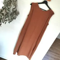 hunch（ハンチ）ワンピース ノースリーブ テラコッタカラーのサムネイル