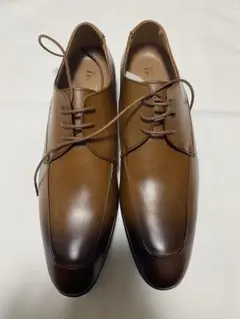 ブラウンレザー レースアップシューズ