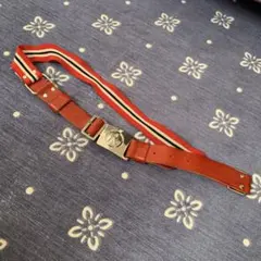 Polo Ralph Lauren ベアレザーと布の赤いベルト Polo Ralph Lauren ベアレザーと布の赤いベルト - メルカリ