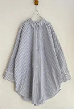 ★送料込み★アメリカンホリック　爽やかストライプ柄オーバーサイズシャツ♪