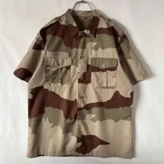 フランス軍 ヴィンテージ デザートカモシャツ ユーロ ミリタリー リップストップのサムネイル
