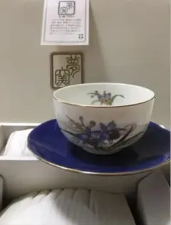 和モダン日本食器品のある陶器 来客用湯のみ、皿5セット未使用品