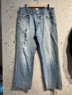 アメリカ古着　00s J.CREW ダメージデニム　ジェイクルーのサムネイル