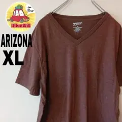 USA古着 ARIZONA 半袖無地Tシャツ　XLブラウンのサムネイル
