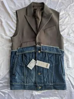 ◯ sublations DENIM DOCKING TAILORED VEST - メルカリ
