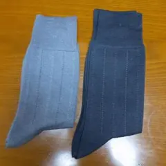 ストライプデザイン ソックスセット グレー ダークグレー