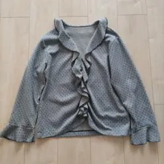 金ラメ糸フリル付きジャケット