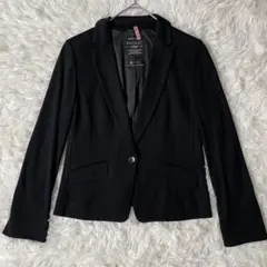 Reflect　テーラードジャケット　11号　ブラック　柔らかい　長袖◆A692