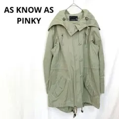 アズノゥアズピンキー▶モッズコート カーキ 綿100% 定番 着回し◎