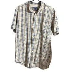 バーバリー ノバチェック 　半袖シャツ M メンズ 　BURBERRY 訳あり